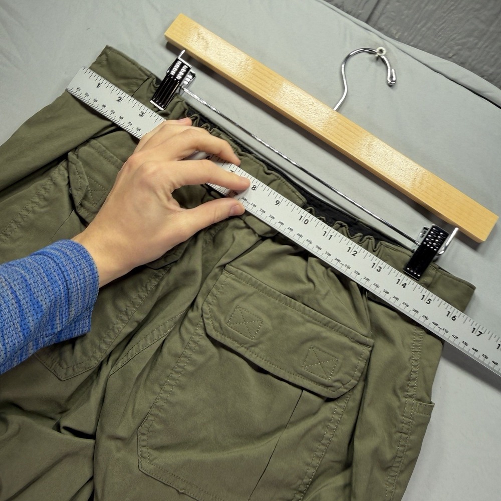 Duluth Trading Cargo Pants Men Large 34x34 Nylon Work Forest Green Dad Hike Camp - Picture 10 of 14